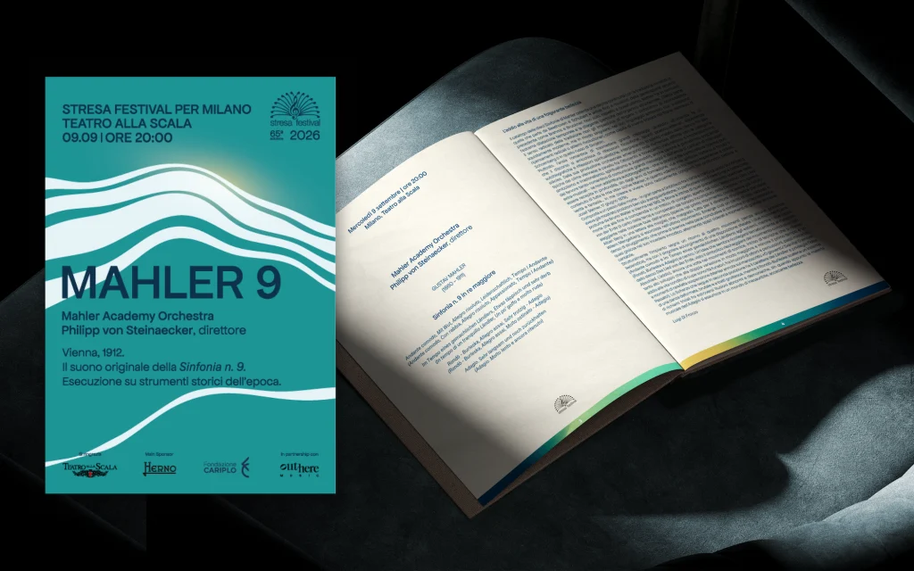 Libretto di sala di mahler evento teatro alla scala di milano